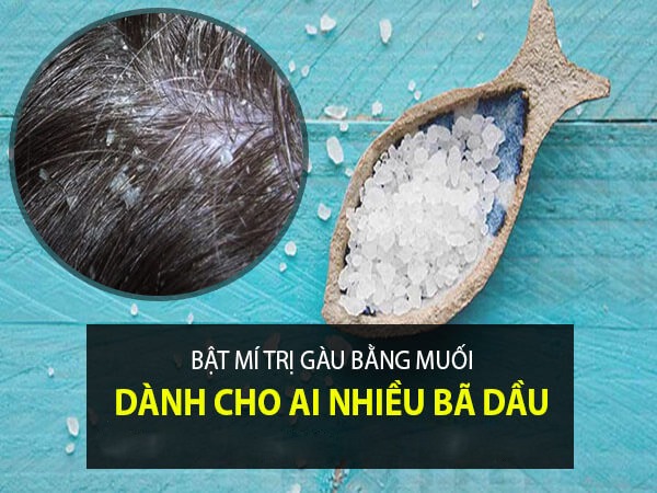 Cách trị gàu tại nhà bằng muối